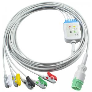 Schiller Compatible Ecg Cable And Lead Wires Direct Connect 5 Lead IEC Grabber