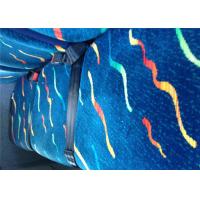 Vintage Blue Classic Car Seat Upholstery Fabric Printed Bonding