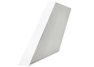 Perforated Metal Aluminum Curtain Wall Panel Prismatic Shape