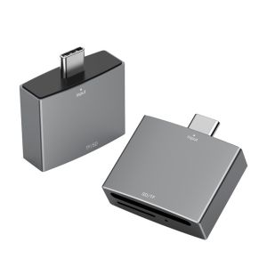 China 2 イン 1 カードリーダー ポータブル USB C UHS-I メモリ SD と MicroSD リーダー iPad Pro supplier