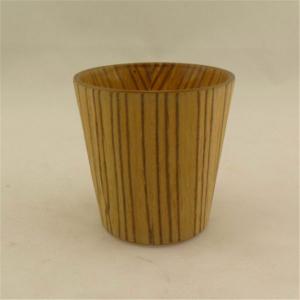 China cup candlestick holder Outside wood material package supplier