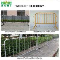 China Bridge Foot 2m X 0.9m Metal Crowd Control Barriers For Festivals on sale