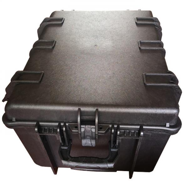 Heavy Duty Lockable Plastic Tool Box , Pre Cut Foam Insert Large Plastic Tool