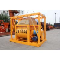 China Twin Shaft Js1500 Stationary Concrete Mixer , High Technology Portable Cement Mixer on sale