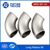 China MSS SP-43 ASTM A403 Long Radius Elbows 90 Degree Stainless Steel Butt Welding Fittings on sale