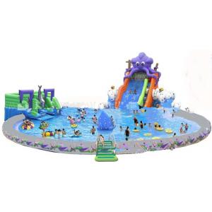 China Giant Inflatable Water Park For Kids  / Inflatable Pool With Slides supplier
