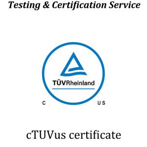 SUD cTUVus certification Rheinland cTUVus certification North American safety certification (United States and Canada)