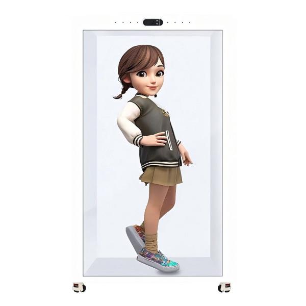 350cd/m2 Advertising Transparent Hologram Box Display Android Smart Translucent LCD