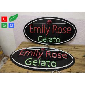Exterior Customized LED Neon Signs 3D Letters For Ice Cream Shop