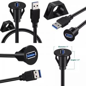 China Car Dash Flush Panel Mount Usb 3.0 A Male To A Female Extension Cable supplier