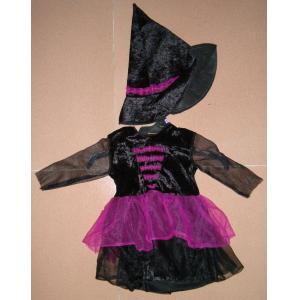 China Customized Character Costumes Black Witch Dress with Hat  for Advertisement supplier