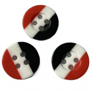 Plastic Three Combo Buttons 11/16" For Sewing Shirt Blouses