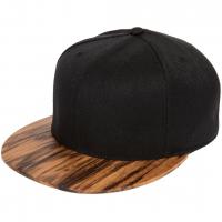 China Velcro Closure Snapback Baseball Caps Trukfit Black Wooden Leopard Snapback Hat on sale
