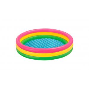 China Multi Colors Inflatable Swimming Pool Rainbow Design 0.2mm Thickness PVC Vinyl supplier