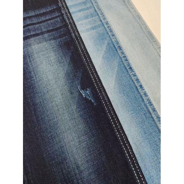 China 10.2oz 85% de algodón estilo Twill Tejido de denim de estiramiento débil con 190cm de ancho completo para jeans o abrigo de denim wholesale