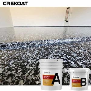 China High Gloss Epoxy Flake Floor Coating UV Resistant Excellent Adhesion supplier