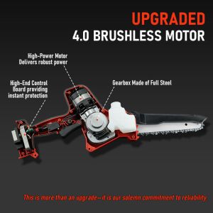 China 8 Inch Mini Electric Chainsaw Cordless Handheld Saw with Brushless Motor and Chain Lubrication System wholesale