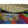 China Giraffe arch inflatable standard dry slide animals zoo park inflatable standard slide for children wholesale