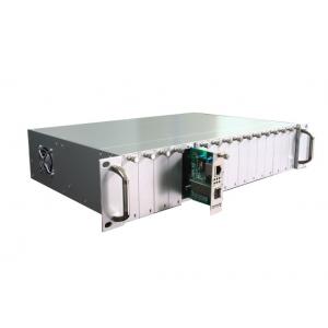 China 2 U Rack mounted Fiber Optic Media Converter with 19 inch 16port Media Converter Chassis supplier