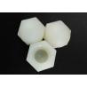 White Nylon Hexagon Domed Cap Nuts M10 DIN 986 Standard Nonmetallic Insert