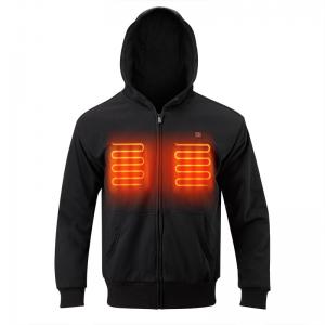 Black High Visibility Electric Heated Jacket Polyester S-3XL