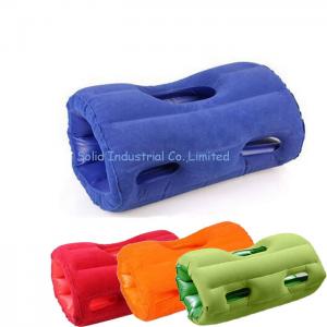 China Flocked PVC Inflatable Roller Pillow for Noon Break supplier