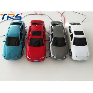 1:50 scale ABS plastic  model painted  light car with LED for HO scale model train layout
