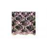 China Embroidered Tulle Multi Colored Lace Fabric Pink Peach Blossom Floral Flower Style wholesale