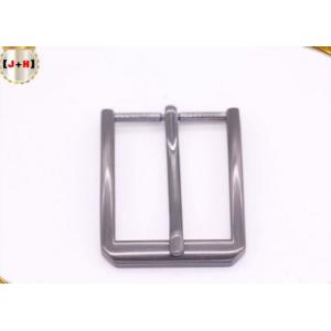 China Single Pin Gunmetal Metal Mens Square Belt Buckle Smooth Surface Sample Free wholesale