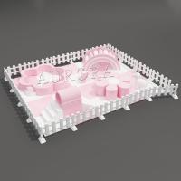 China Soft Play For Kids White And Pink Soft Play Set In The Door And Outdoor on sale