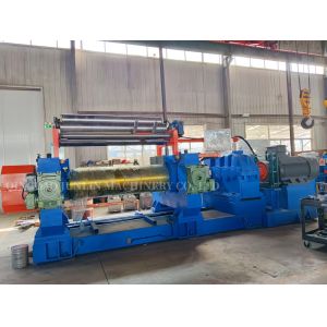 China Batteuse à caoutchouc à deux rouleaux, diamètre des rouleaux 610 mm, contrôle automatisé par automate programmable supplier