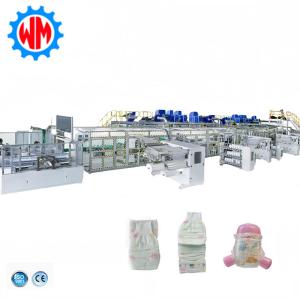 China Advanced Full Servo Control CE Baby Diaper Making Machine with Sample to Be Sent supplier