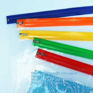 Zipper Pouch Bags, Clear Waterproof Document Bag, Assorted Color File Pockets, Large Capacity Plastic File Jackets, Multipurpose For Travel School Office And Home