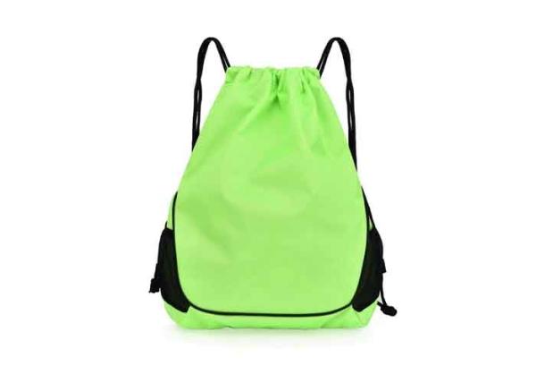 Mochila deportiva de cuerda ajustable con poliéster duradero