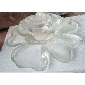 China Fleur transparente fabriquée à la main Lotus Custom Design surdimensionnée de résine de décoration supplier
