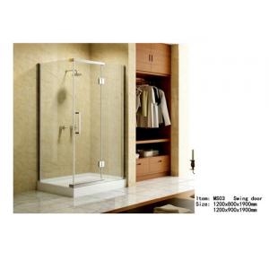 Square Acrylic Tray Corner Shower Enclosures , Three Panels Glass Shower Enclosure