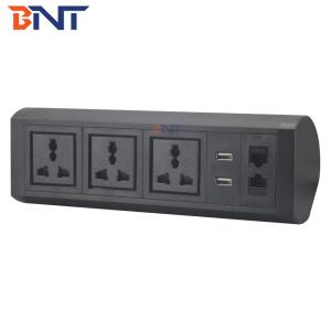 China movable style with double universal power plug clamp on table socket BTS-409 wholesale