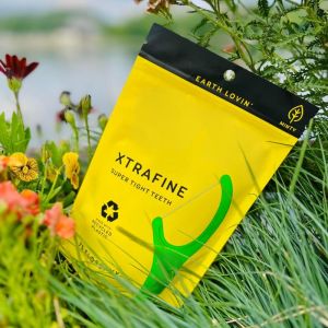 China Palillos de hilo dental de plástico reciclado, 75 unidades, sabor a menta, para dientes muy apretados wholesale