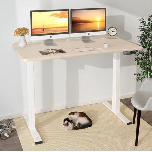 Adjustable Electric Height Study Table for Home Office Design Library Boardroom Reading Table