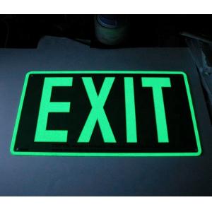 Rechargeable Photoluminescent Safety Exit Sign Emergency Evacuation Running Man