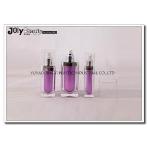 China Spray pink head cap transparent Empty Lotion Bottles / lotion pump bottles supplier