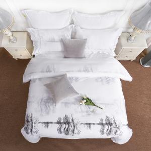 Hotel Textile 100% Cotton Hotel Bedding Sets Duvet Cover Set Geometric Pattern