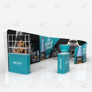 Portable Trade Show Exhibition Display Tension Fabric 20x20 Stands Booth