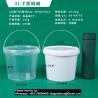 China Clear Plastic Bucket With Lid And Handle (1 Pack), Ice Cream Tub With Lids - Food Grade Freezer And Microwave Safe Food Storage Containers, Round Plastic Pail Container, BPA Free wholesale