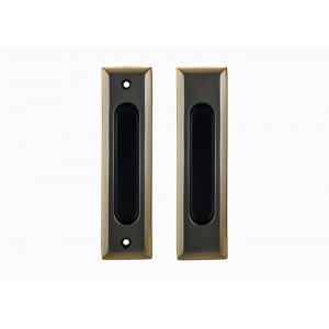 Modern Stripy Brass Sliding Push Pull Door Handles 42mm 160mm