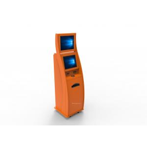 China High Brightness Free Standing Kiosk 24 Inch Touch Monitor With 2D Barcode Scanner supplier
