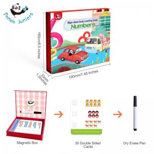 China Early Learning Education Flash Cards Numbers 1-10 Includes a Wipe-Clean Pen For Toddler Writing and Learning supplier