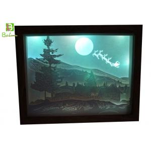 China Retail Paper Cut Box Deep Woods Deer Inverted Image LED Backlit Blue Tooth Accessories supplier
