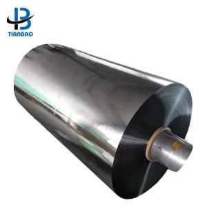 Soft Hardness Pure Silver Metallized PET Film Aluminized Mylar Film for Multiple Extrusion