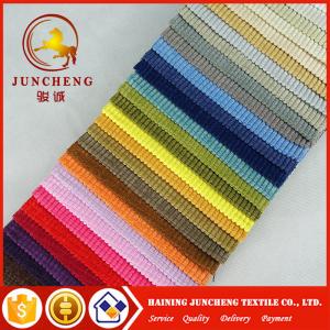 China 2018 knitting factory directly knitting velvet checked fabric bonded with tc fabric for sofa and furniture supplier